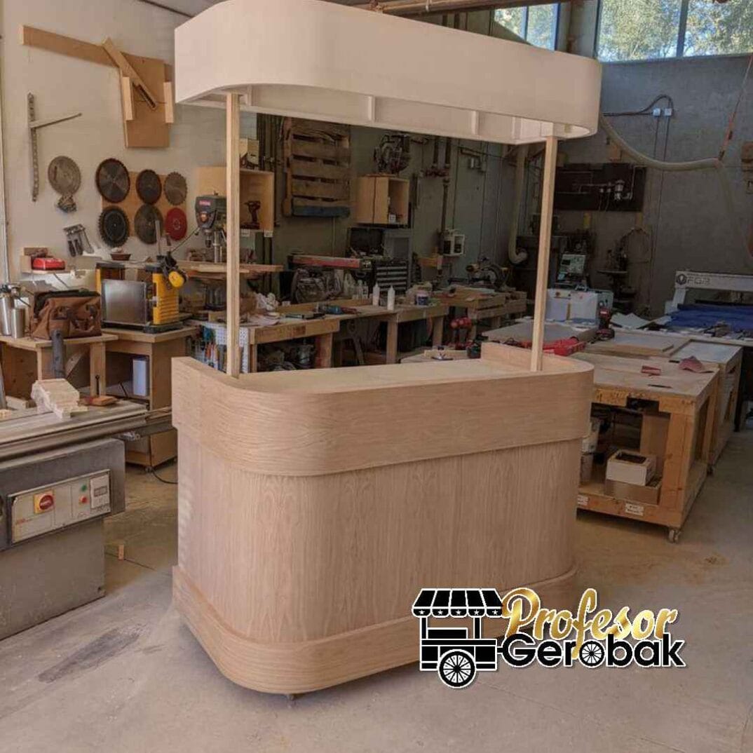 Jasa pembuatan gerobak Bandung desain modern minimalis
