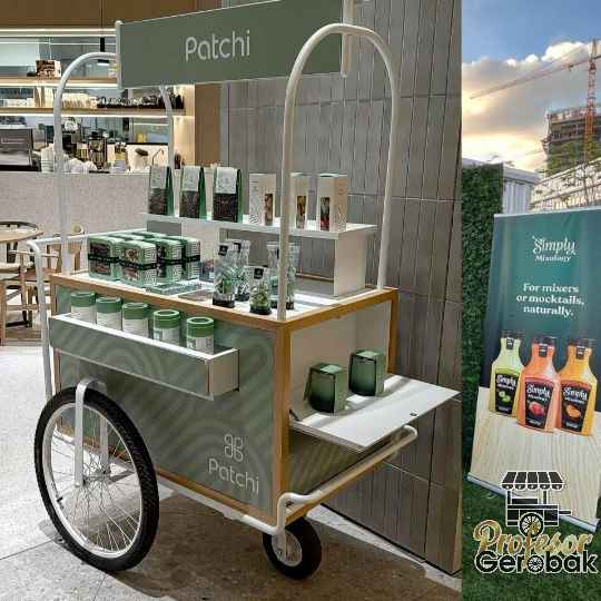 Desain booth minuman kekinian ala korea outdoor budget pelajar